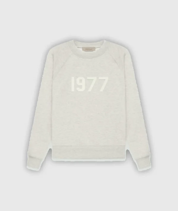 Essentials Crewneck 1977 Sweatshirt Gray (Copy)