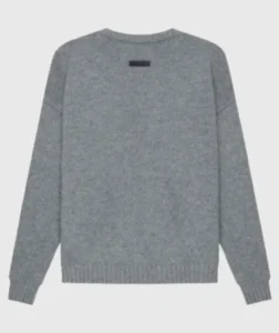 Essentials Overlapped Gray Sweatshirt